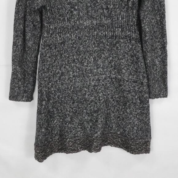 Prana Cardigan Womens Small Gray Knit Button High Neck Long Sleeve Warm Fall - Picture 11 of 14